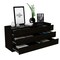 Tuhome Asteria 6 Drawer Double Dresser, Metal Handles, Black CLW5956 - alternate 8
